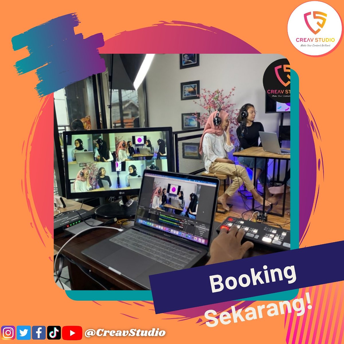 CreavStudio's tweet photo. Ayo creavers booking studio rekaman sekarang juga mumpung promo nih!!!
2 jam cuma 350k doang... murah gak? Murah gak?Ya murah dong!!
Ayo segera hubungi kami disini:
08111012392
#sewastudiojakarta #sewastudio #studiopodcast #studiorekaman #studiomurah #murah #podcast #podcastin https://t.co/78suMninWK