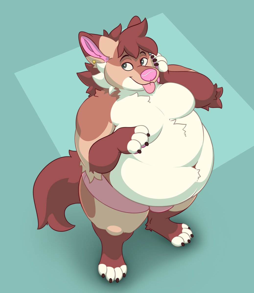 Well look at that cute friend-shaped puppy! My part of tye trade I did with @blushysnoots