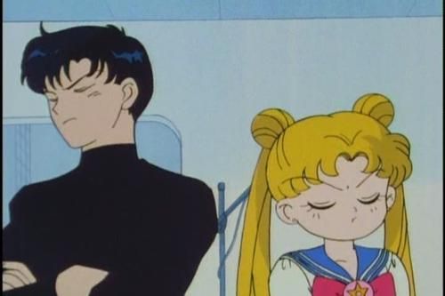 Also, one of the main protagonist, Mamoru Chiba, awakens as Endymion, the past life lover of Usagi.(They used to hate each other before awakening, but in real life, they are wife and husband lol)