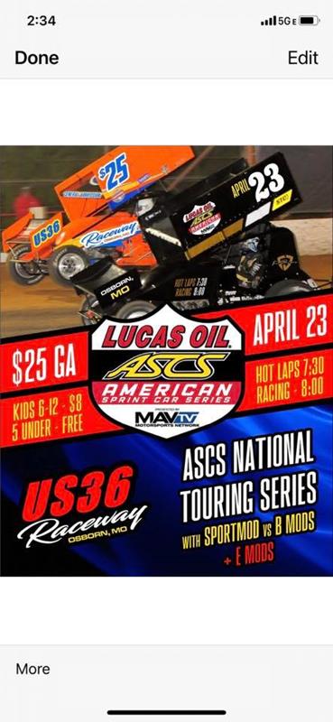 US 36 Raceway has to cancel for Friday, April 23rd us36racewaydirttrack.com/news/?i=91184