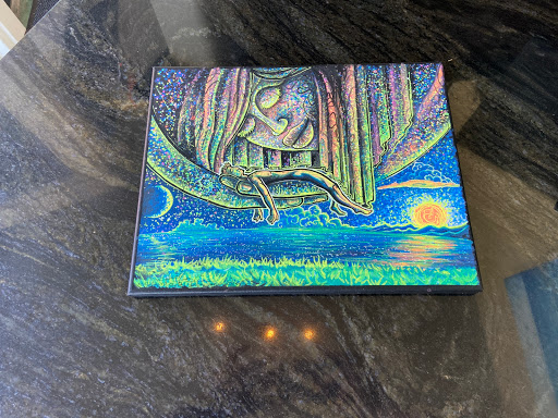 Check out our newest spa art from longtime Equilibrium floater and extremely talented artist (<a href="/elliott_bliss/">Ell</a> on Instagram). Take a look in person before your next float to get in the right frame of mind!
