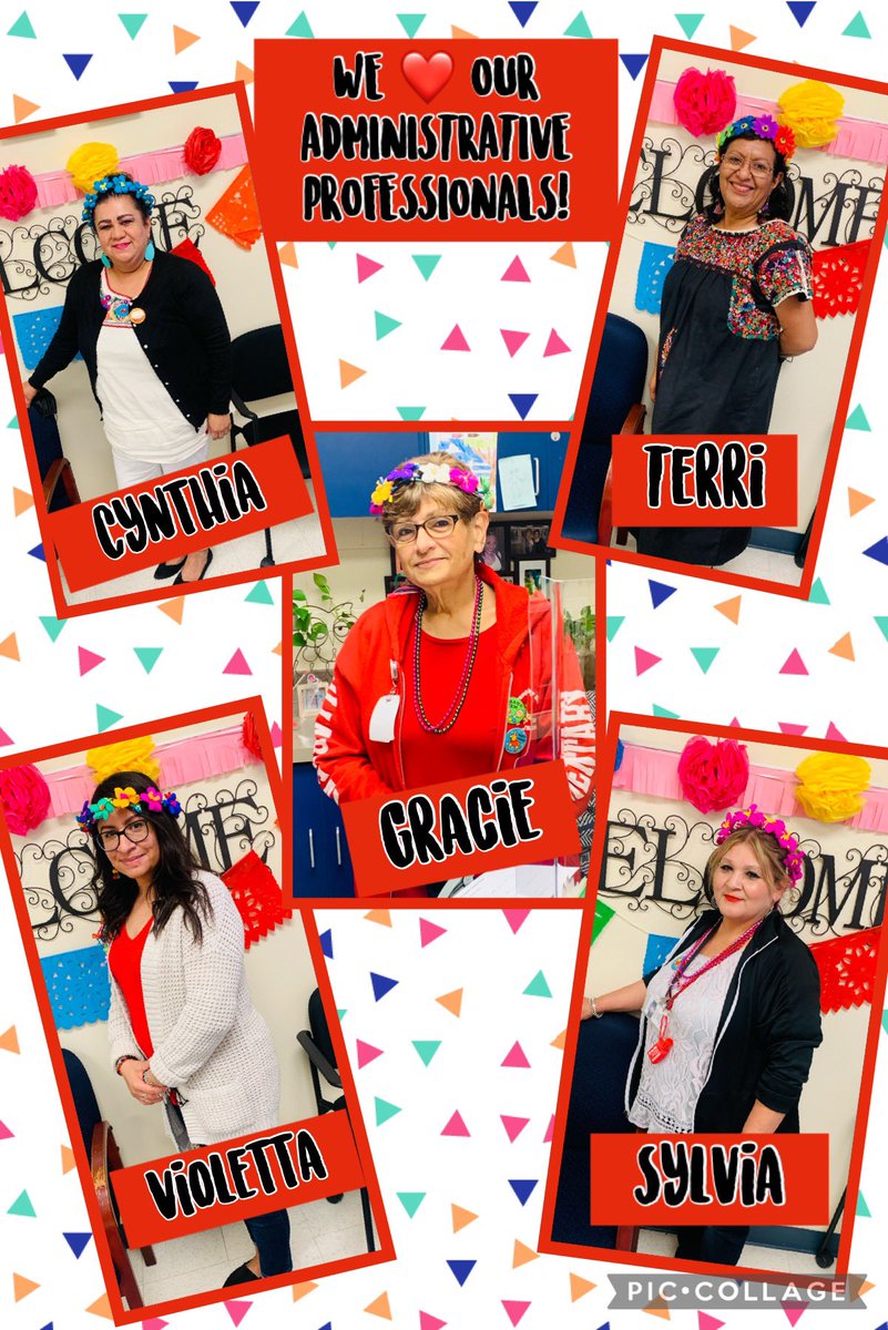 Happy Administrative Professionals Week to these AMAZING ladies! Thank you for serving our community! You are the ❤️of Villareal ES! @RoxanneJGtz @NISDVillarreal_