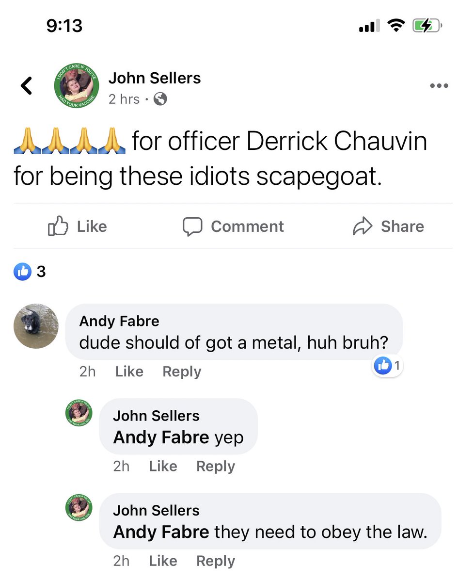 look the racists on fb