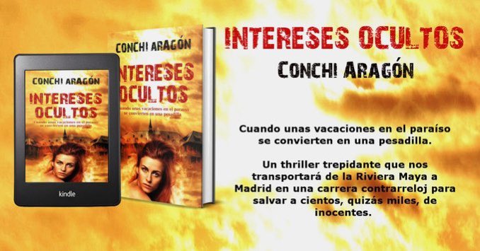 ¡NOVEDAD de <a href="/ConchiAragonP/">Conchi Aragón</a>! ¡Ya a la venta!
Cuando unas vacaciones en el paraíso se convierten en una pesadilla.

🏖️ Intereses ocultos 🏖️
Aquí ➡ relinks.me/B092SYZGNK

#suspense  #bestseller #Misterio #novelanegra #espionaje #RivieraMaya