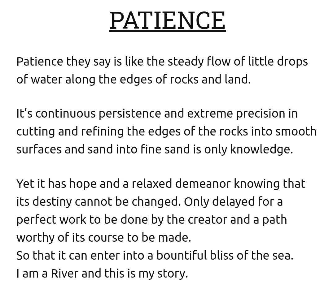 pkkpoh's tweet photo. Good Morning
#lifequotes 
#poetry 
#LifefilledVideos
#SpokenWord
#CaDIMedia
#patience https://t.co/FhqoMzaZ2g
