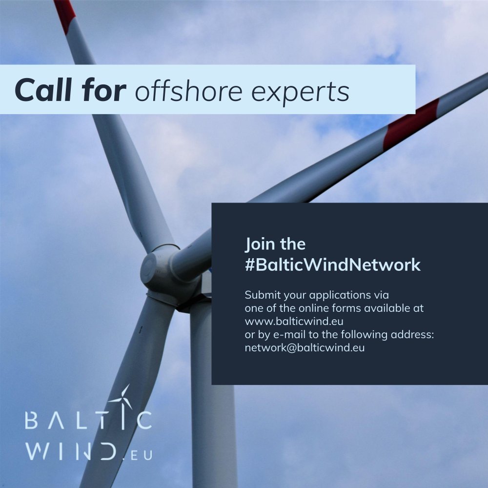 [Call for experts] Are you an offshore wind professional?
Join <a href="/BalticWindEU/">BalticWind.EU</a> and contribute your thoughts, knowledge and ideas.
Submit your application here: balticwind.eu