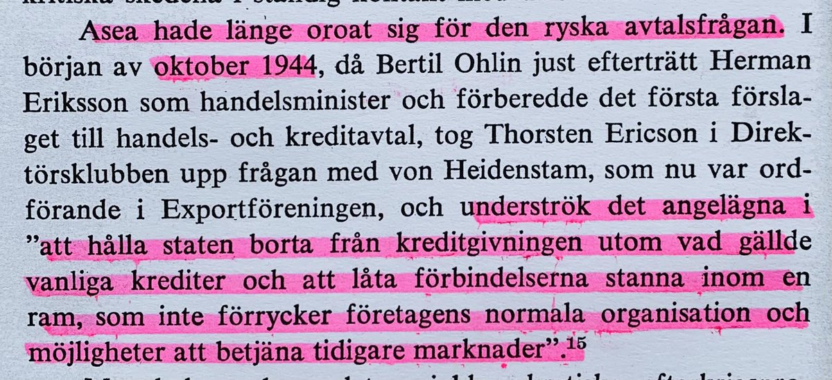 Men även denna gång kan protester förväntas. Hösten 1944 framhåller Wallenberg-bolaget Asea att det är viktigt att den svenska staten håller sig borta från denna typ av kreditgivning. I samma veva skickar Kollontaj intel till Kreml: Släktingen Raoul W befinner sig i Budapest.