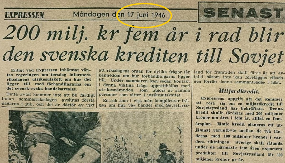 Men går det att ana ett motiv bakom den svenska stängningen av Raoul-ärendet? Endast två dagar efter mötet med Stalin får Expressen bekräftat att regeringen siktar på att ge en miljardkredit till Sovjet. Händelsekedjan tillskrivs möjligen, men snarare svårligen, slumpen.