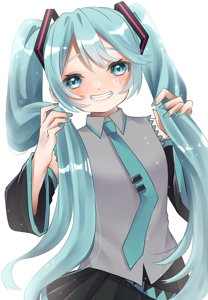 初音ミク「マスター!ミクですよ!!

 #初音ミク 
 #絵描きさんと繫がりたい 」|透霞はる汰のイラスト