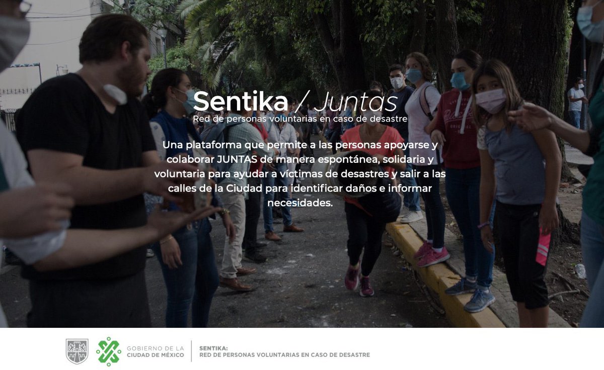 LaAgenciaCDMX's tweet photo. Ante un desastre natural lo mejor es tener un plan de acción.
En #Sentika sabemos esto y queremos compartirlo contigo. Solo tienes que inscribirte como persona voluntaria en este enlace: https://t.co/ul9YOEuzfV y ¡listo! https://t.co/unJCtUkPy8