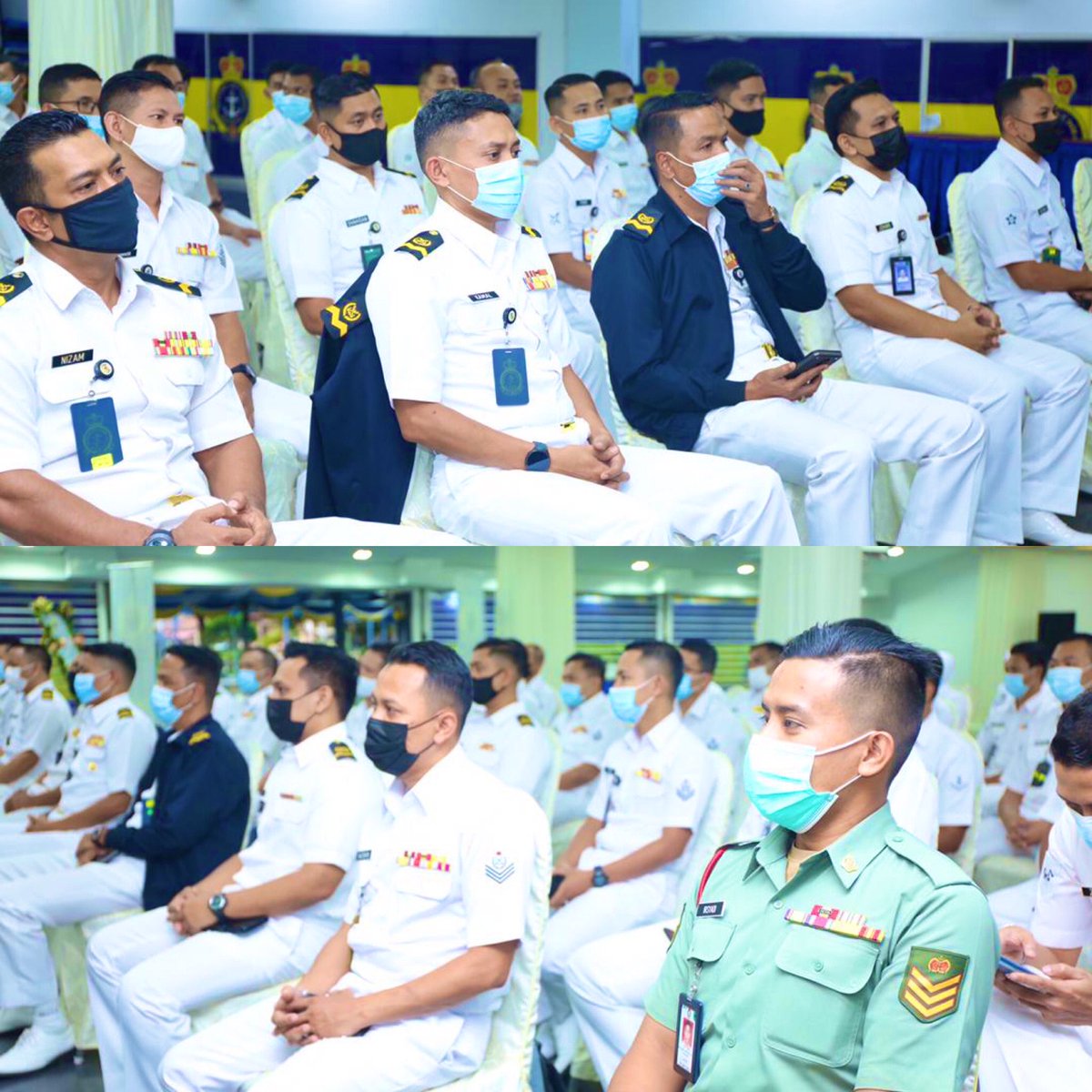 KBMkTL's tweet photo. Ceramah Ihya Ramadan Anjuran @KBMkTL telah disampaikan oleh Lt Kol Abdul Jabar bin Yusof, Pegawai Staf 1 Agama Markas Tentera Laut.
#BackBoneRMN
@PWTL_MuhdEizad
@kdsrigombak
@robin_7101
@mo_osis https://t.co/2EbBf5kK1w