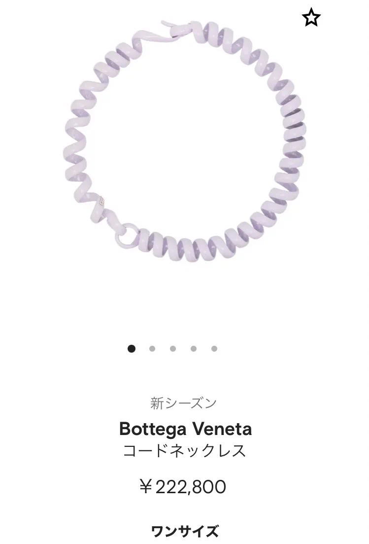 @kusobbadance ボッテガヴェネタのネックレスも差し上げます 