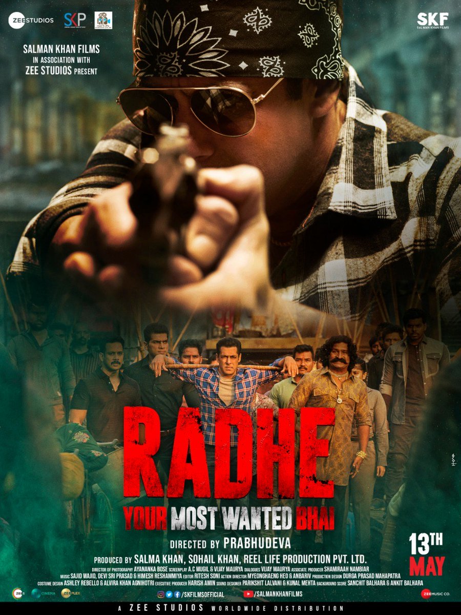 Aa raha hoon, Your most wanted bhai!  #RadheTrailer ke saath at 11am, today. .. AM ka matlab hai 'Ante meridiem' yani gyarah baje subah! bit.ly/RadheTrailer_ @bindasbhidu @DishPatani @RandeepHooda @PDdancing @SKFilmsOfficial @ZeeStudios_  @SohailKhan @atulreellife