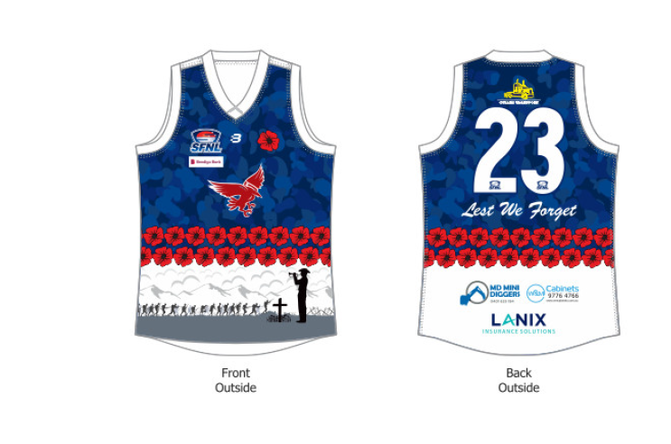 ANZAC Day jumpers are always special and these two from Cerberus FC  and <a href="/keysboroughfnc/">Keysboroughfnc</a> are no exception!

These will be getting unveiled this weekend in their respective SFNL games.