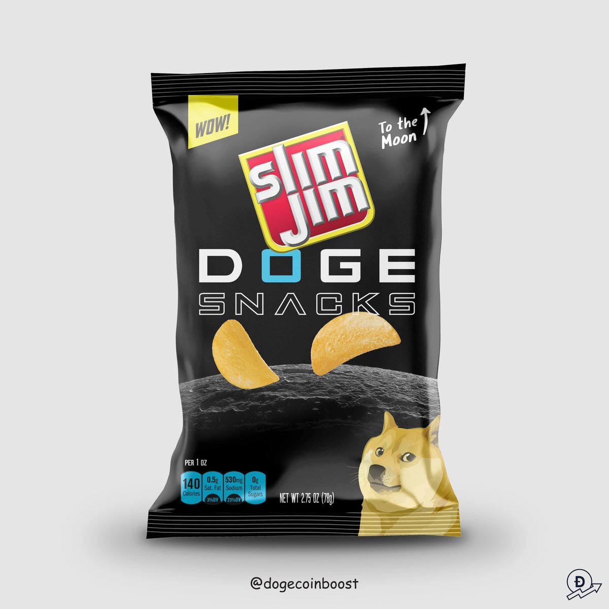dogecoinboost's tweet photo. Do you have post #DogeDay420 munchies? Doge Snacks have got you covered! The perfect food to eat on your journey to the moon 🚀

Limited edition NFT now available. Only 420 will ever be created! Grab a packet today! https://t.co/KmjQGMbNVC
#Dogecoin #ToTheMoon #DogeArmy #SlimJim https://t.co/XcPX86WjTO