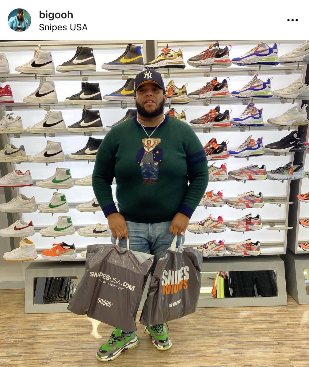 BIGOOH's tweet image. Weather Breaking &amp;amp; All Dat....When it’s Time to Get Fresh, Hit @Snipes_USA ( 1510 N Olden Ave. Ewing,New Jersey 08618 ) —&amp;gt; Tell em’ #SLICK™️😎👑🐐Sent You ‼️#OAight #WhatUpDoe 💯👑💯