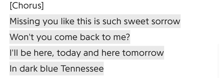 “Dark Blue Tennessee” is one of Taylor’s unreleased songs, which was written around that time as well