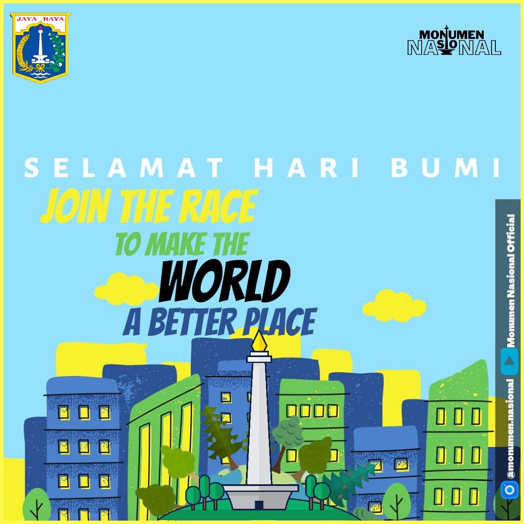Selamat Hari Bumi 22 April 2021
Mari kita berlomba untuk menjadikannya dunia lebih baik lagi 
.
#haribumi 
#monas
#monumennasional