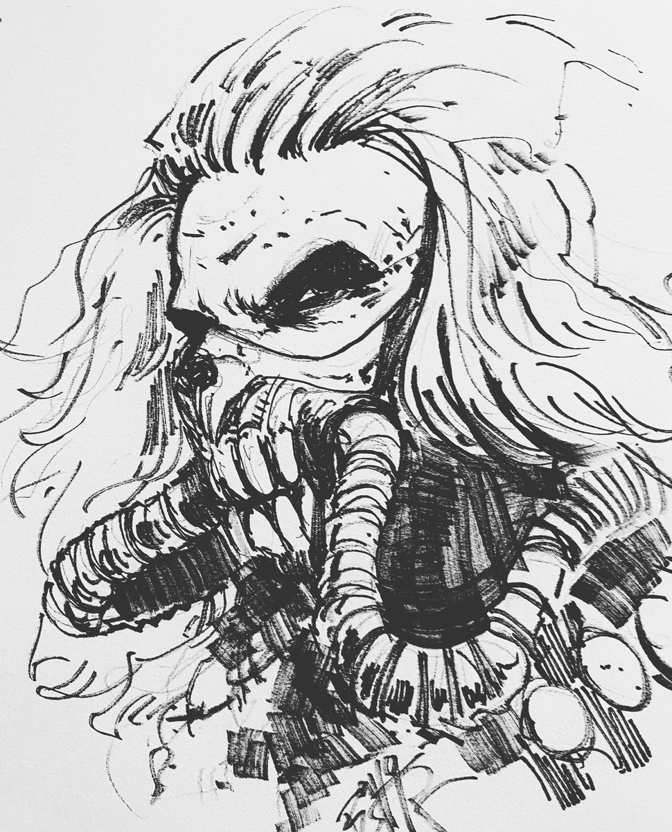 Artstudiobashar's tweet photo. Daily inking!! #dailysketch #art #dailyinking #quickink #clowns #crosehatching #basharart #zurich #olten #head #ink #oltenbahnhof  #anime #manga #comic #wiseman #visual #art #kunst #komic #traditionalart #fantasy #wlof #mangaart #artwork #dailyart #nature #marvel #madmax https://t.co/OtriaWdwLW