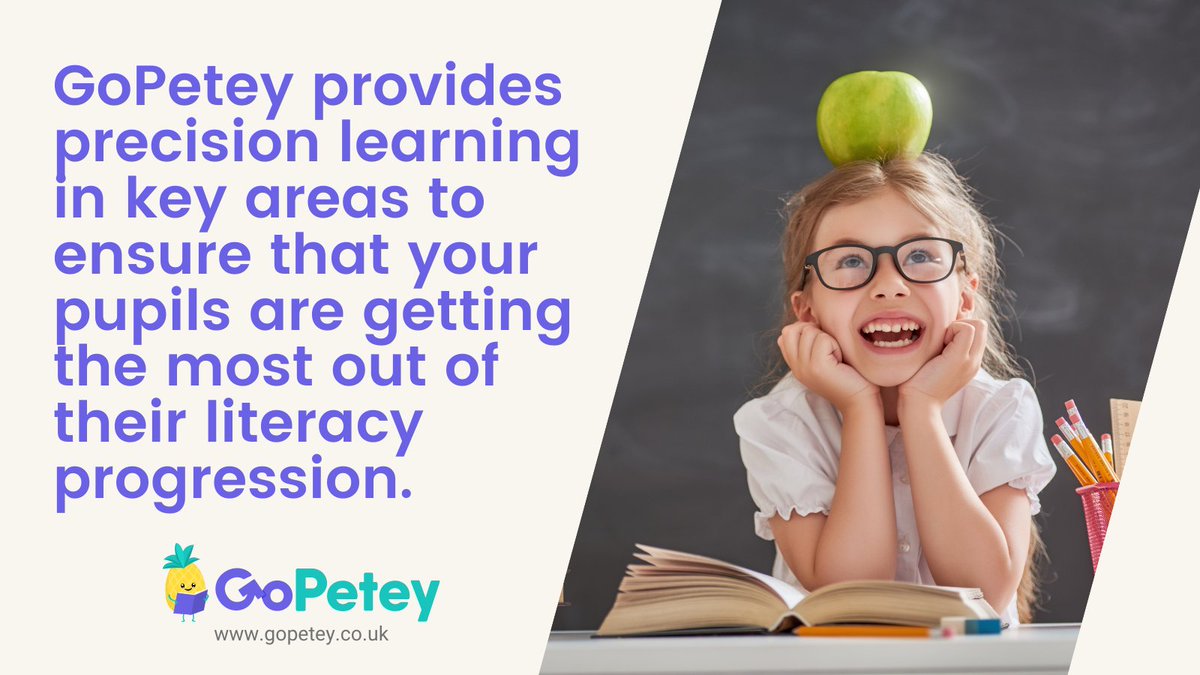 GoPetey3's tweet image. GoPetey provides #PrecisionLearning in key areas to ensure that your #pupils are getting the most out of their #LiteracyProgression. 📈

But why take our word for it? Give it a trial in your #school today, and watch as the results speak for themselves 💬👉 app.gopetey.co.uk/sign-up