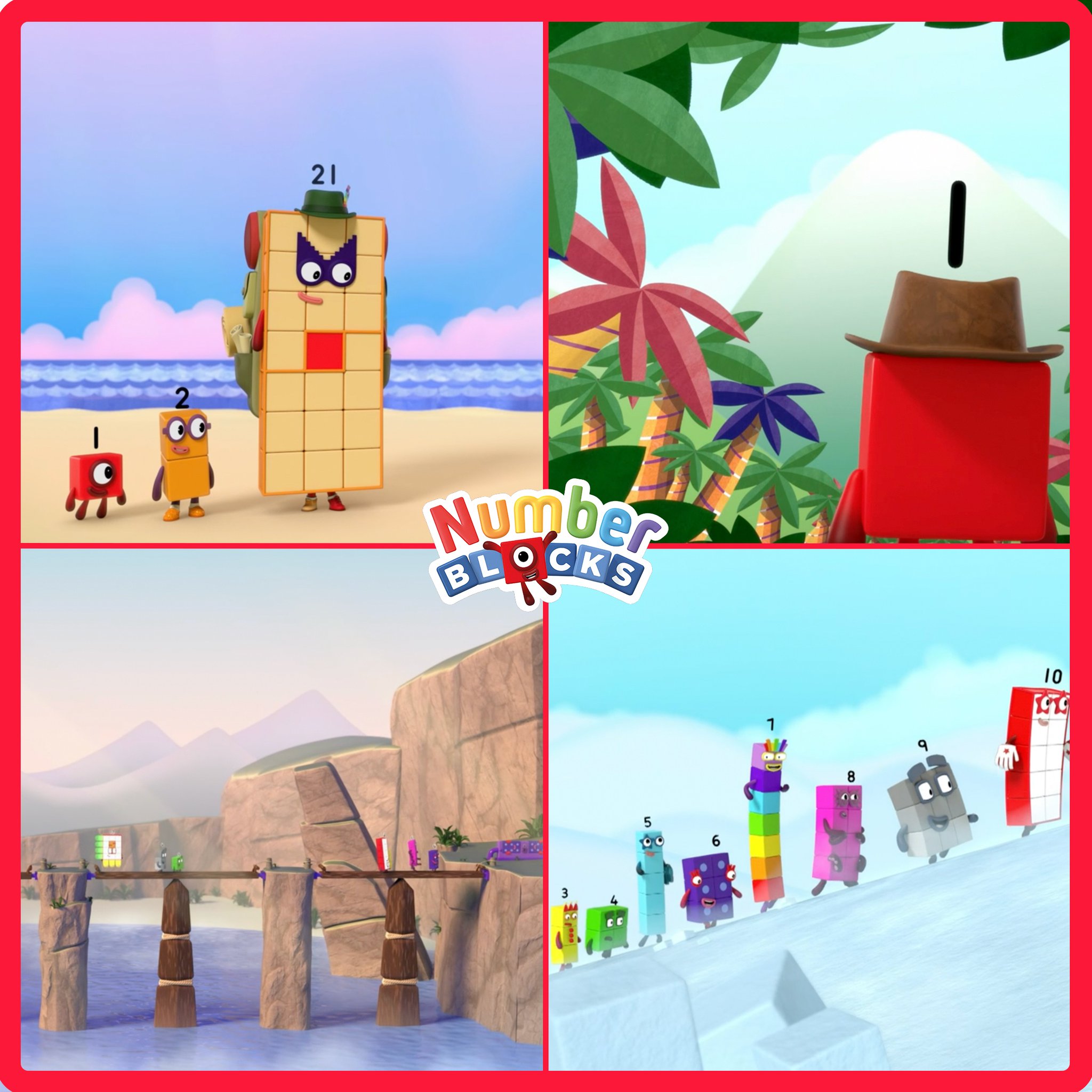 Numberblocks How Are You Celebrating Our Home Planet For Earthday21 In Numberland Nature Is All Around The Numberblocks In The Forest On The Beach And In The Mountains Feel The