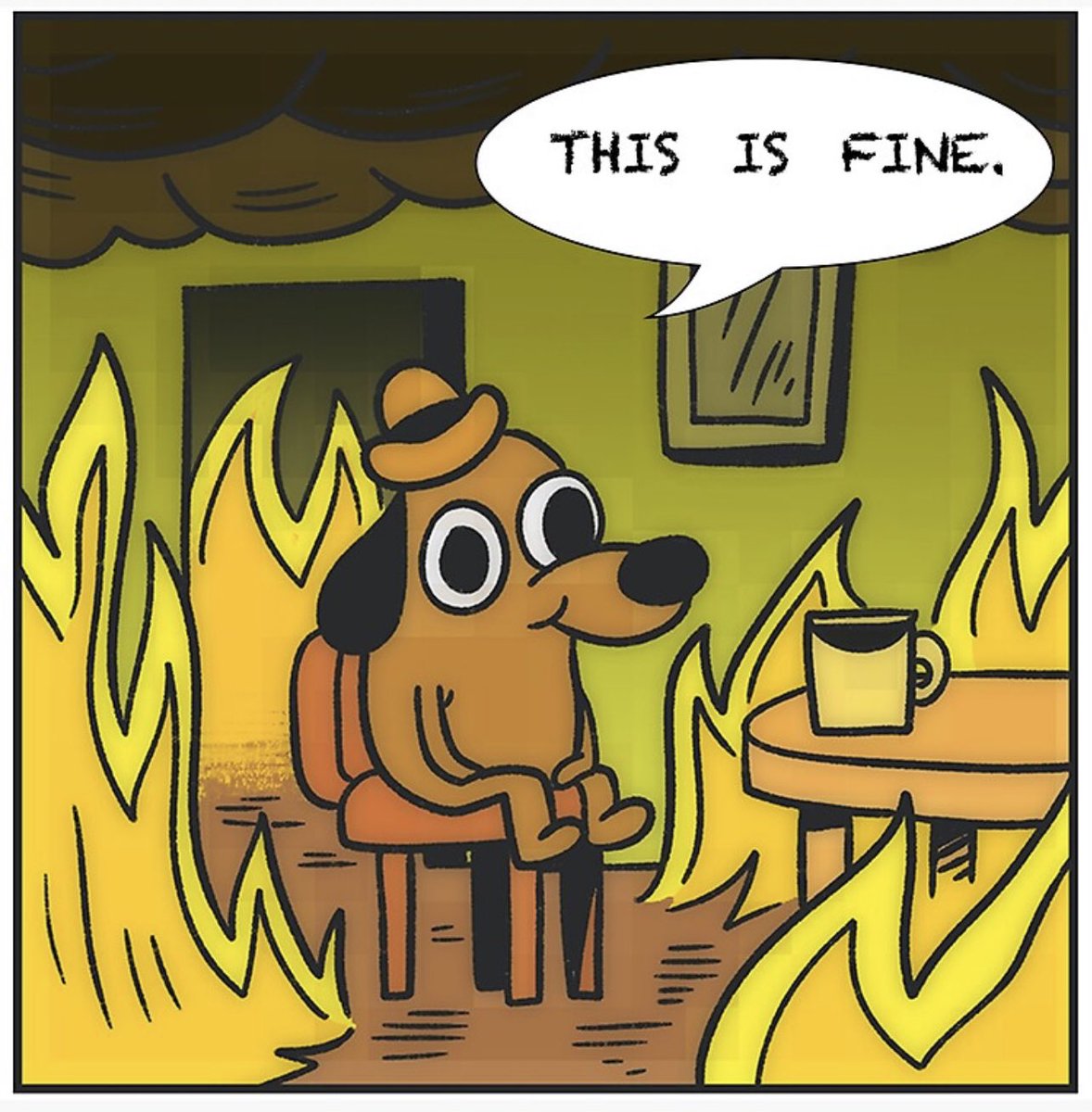 Собака горит дом мем. Собака в горящем доме. Собака мем. Желтая собака в огне. Собака горит дом мем.