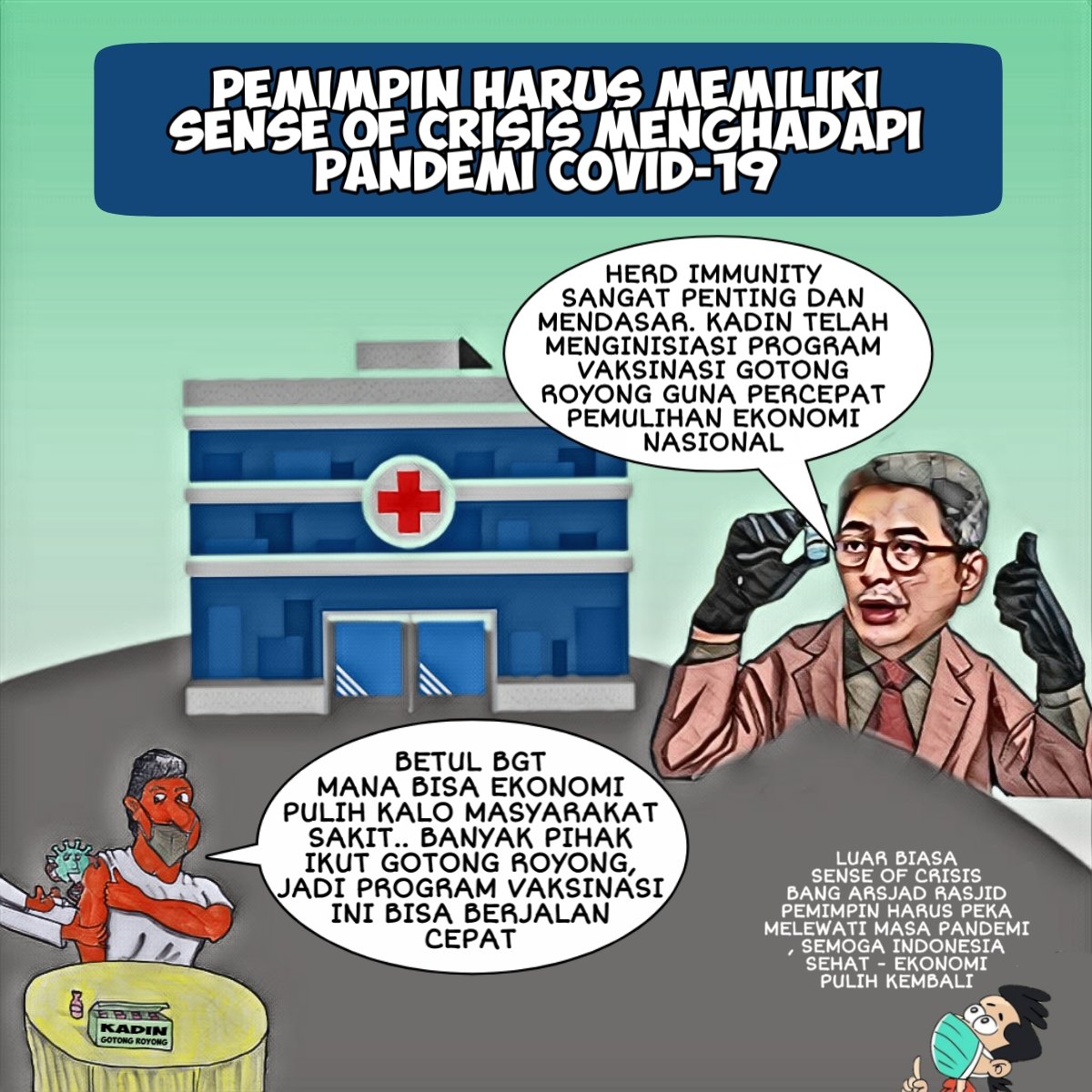 RaraJelita10's tweet photo. Salah satu Langkah Cerdas yang sangat luar biasa yang akan dilakukan ini karena memang sangat begitu benar permasalahan utama dari perekonomian melemah adalah adanya virus covid-19 ini
#SenseOfCrisis https://t.co/kH2quO2Wf8
