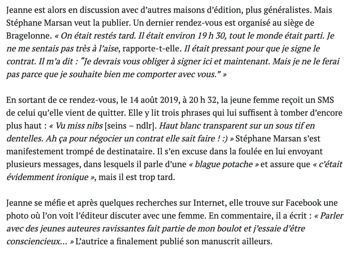 ellensalvi's tweet photo. "J'ai toujours eu des réticences à tenter ma chance chez Bragelonne, bien que ce soit la seule maison de l'imaginaire qui puisse vous faire monter, parce qu'on m'a prévenue très tôt des problèmes qu'il y avait avec les femmes", dit l'autrice @AudreyAlwett. https://t.co/LEMNRT2bLQ https://t.co/LVDvRLkjZh