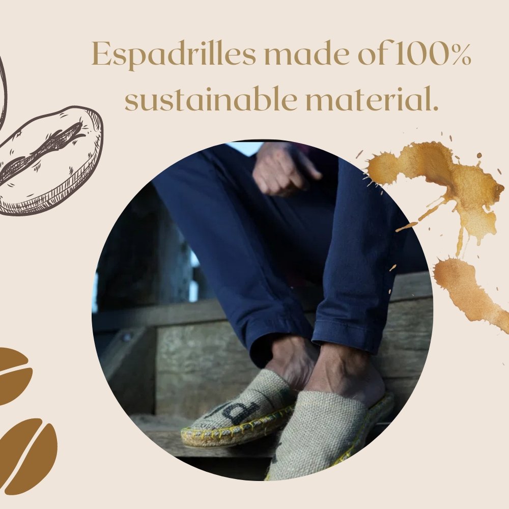 FashionOml's tweet photo. ESPADRILLES COFFEE LOVERS UNISEX

Espadrilles made of 100% sustainable material.

Recycled coffee bags fabric

2 cm high heel

100% Cotton lining

Jute sole

#coffee  #coffelovers #coffesustentable #sustainyourstyle https://t.co/pLMFf3bao6