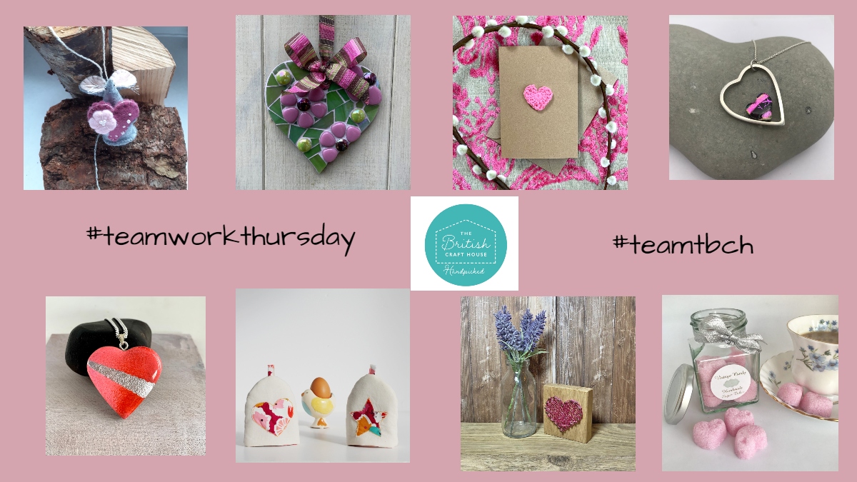 I am always amazed by the diversity at The British Craft House a search for a pink heart has found so many different lovely types of gifts, #teamworkthursday #teamtbch <a href="/YoxallHandmade/">YoxallHandmade</a> <a href="/TJDesignsUK/">tjdesignsuk</a> <a href="/SparkletasticG/">Sparkletastic glass</a> <a href="/bevart_designs/">Beverley Chapelhow</a> @TheWiseOldOwl3 <a href="/vintagecandy2u/">Vintage Candy</a> <a href="/BTreeMosaics/">Yvette Green</a>