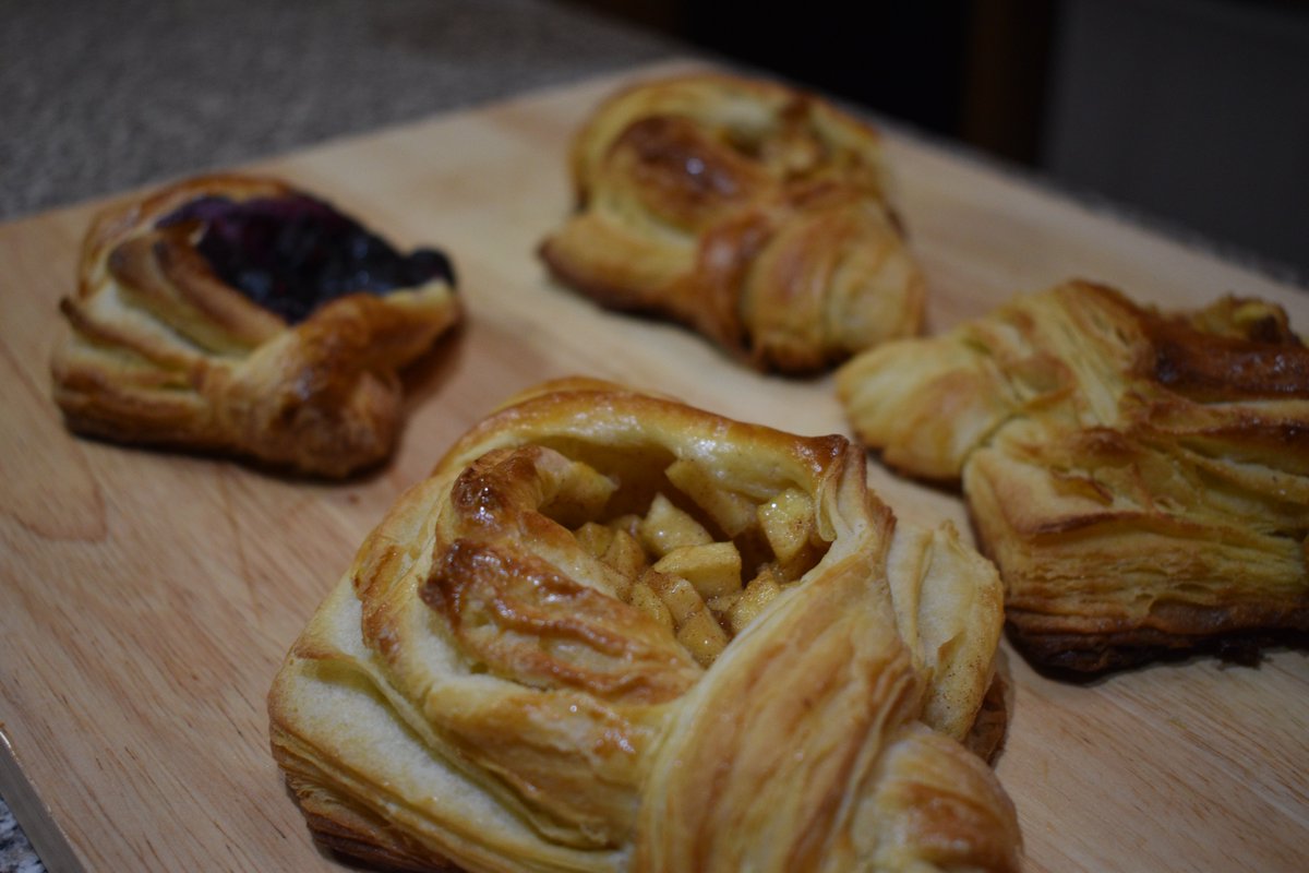 TheAtomicChef's tweet photo. Here are the Danishes from our returning stream! Check out how we made them on my channel and make the recipe yourself at home! Come on by tomorrow while we  play some games and prep for our next cooking stream! https://t.co/ojupj0xUr6