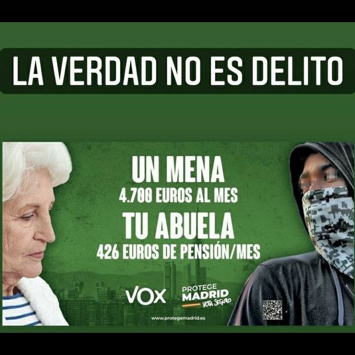 Javilo87's tweet photo. Un partido que no miente a nadie. Que se mantiene firme. Un gran resultado en Madrid con el objetivo de la Presidencia del Gobierno de España en las Generales.

#Vox 
#ProtegeMadrid 
#VOXenSol 
#eleccionesMadrid2021 
#EleccionesMadrid 
#4M https://t.co/obaFRD1AQk