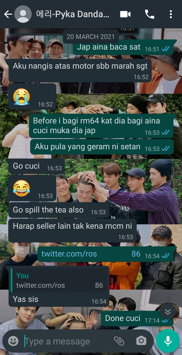 Okay moving on to the real deal here.20 Mar 2021. I was busy preparing for xiuweet discord screening when you texted me this  (sorry i couldnt download those ss cus i deleted them already and it's not in the chat's memory anymore)