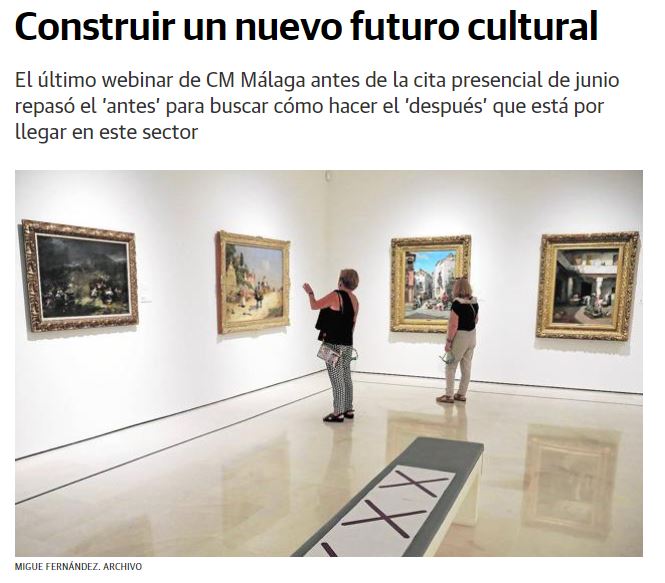 #CristinaPinto nos deja esta maravillosa síntesis sobre el último #webinar de CMMálaga en Diario SUR 👉Noticia completa tinyurl.com/myv6yaak