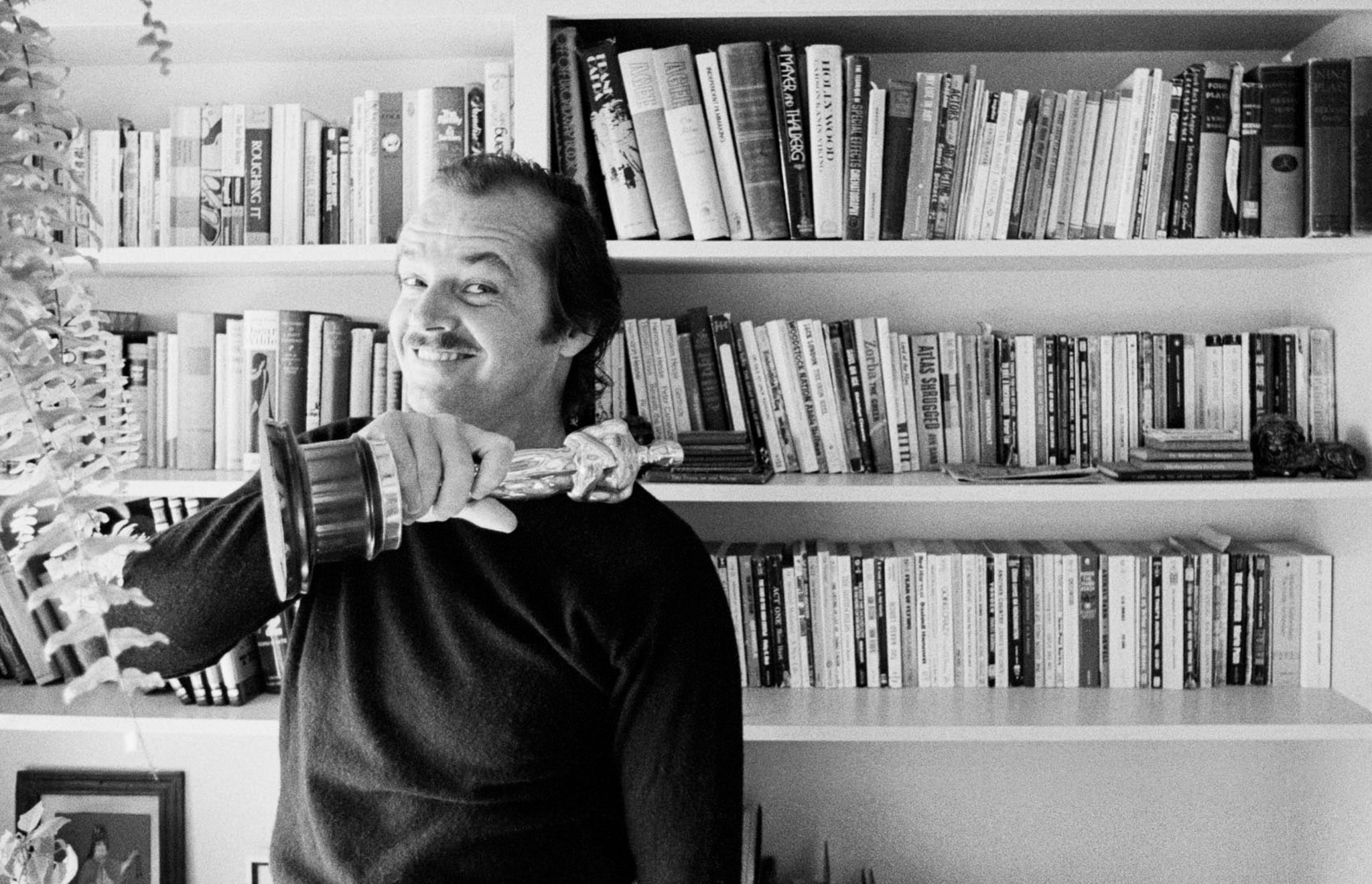 Happy Birthday, Jack Nicholson. Photographed here at his home in 1975 by Douglas Kirkland. 