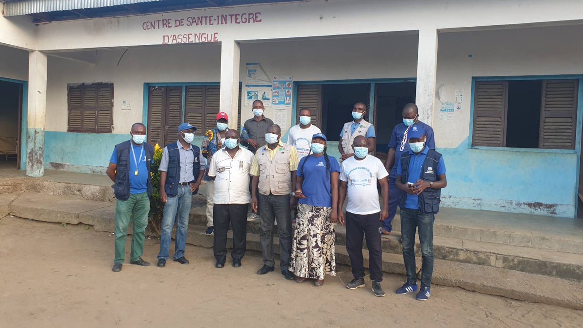 Revitalisation des districts sanitaires &amp; renforcement des aires de santé de district. 21 Avril : Le Directeur Général des soins et services de santé en mission avec l'équipe #OmsCongo dans le département des Plateaux pour une évaluation de la fonctionnalité des comités de santé