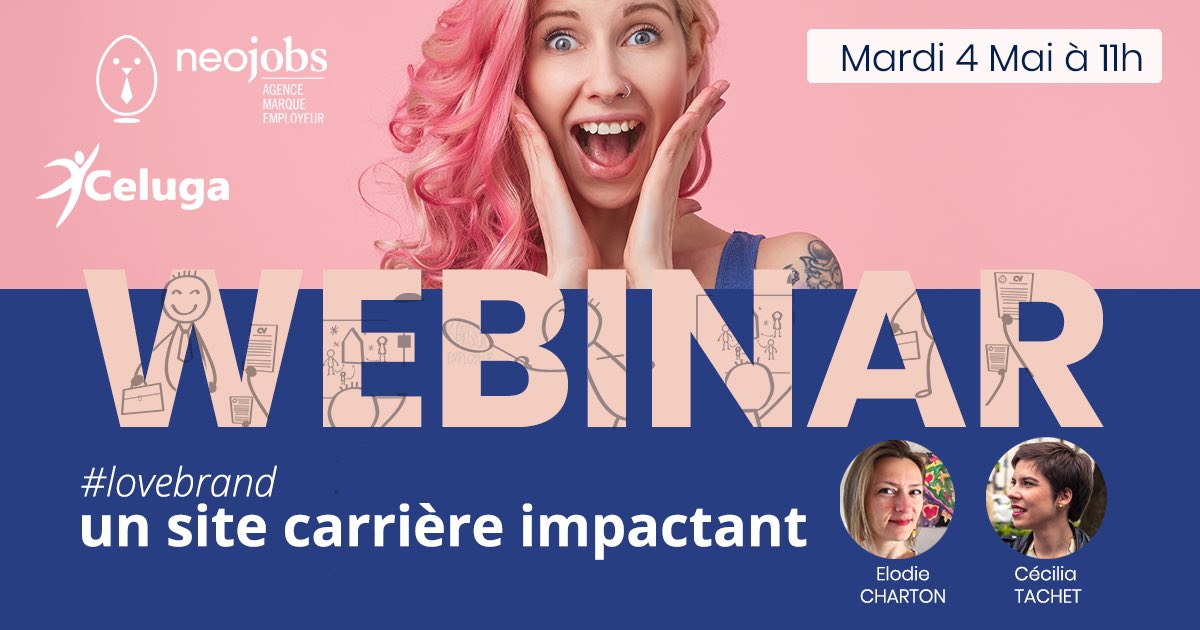RDV pour notre webinar Mardi 4 mai à 11h #sitecarriere - lien en commentaire #lovebrand
