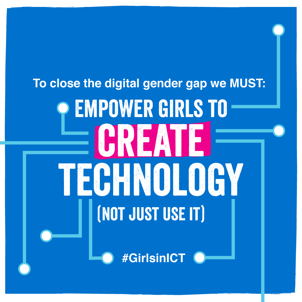 We MUST increase the amount of #GirlsinTech. Why? Because we need technology that advances equality and combats discrimination. We need #EqualityTech. #GenerationEquality #GirlsinICT