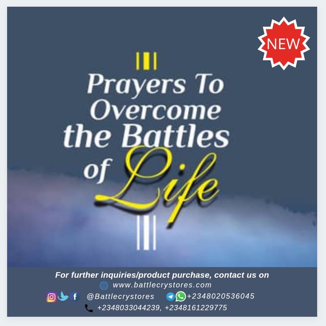 AUTHOR:  Dr. D.K. Olukoya

MAKE A QUICK CONTACT
WhatsApp/Telegram: +234 802 053 6045
📞Call/SMS: 08033044239, 08161229775
🌐 battlecrystores.com

Follow us for more books
FB/TW/IG👉 @battlecrystore

#dkolukoyabooks #battlecrystores #mfmbooks #battlesoflife #bookstores #funaab