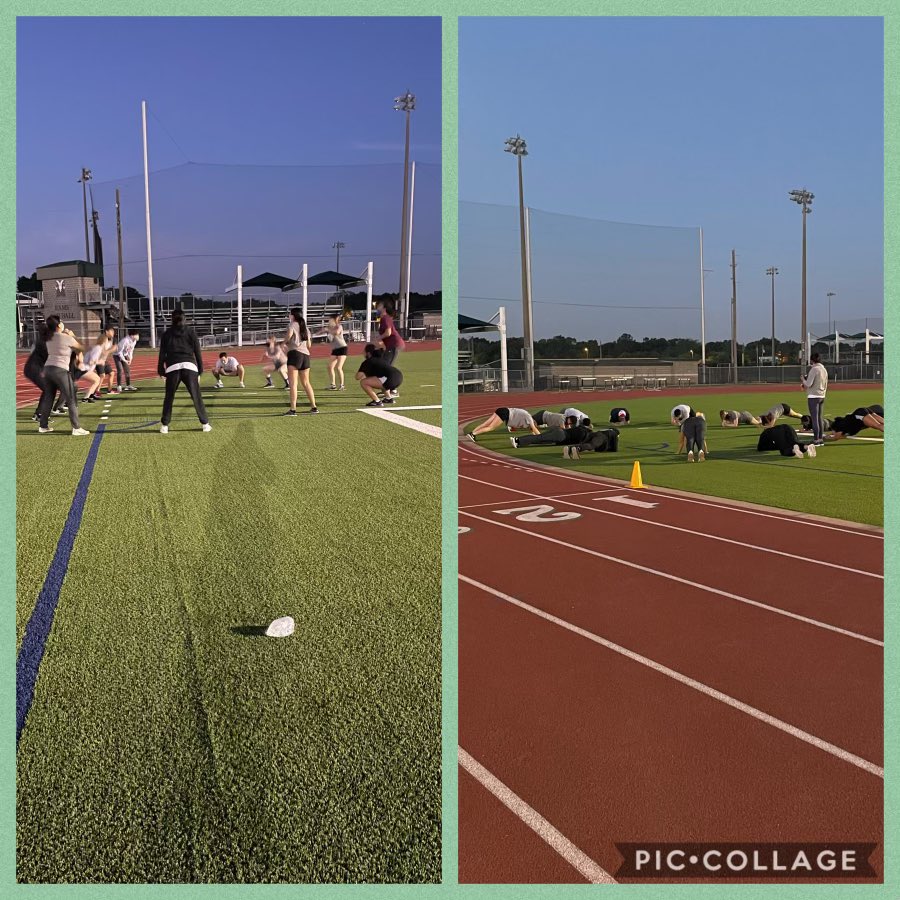 Swim team getting it in at 6 AM in the turf! Hard work is undefeated and underrated! <a href="/maydecreekswim/">MCHS Swim Team</a> <a href="/MCHS_Rams/">RamNation</a> #RPND