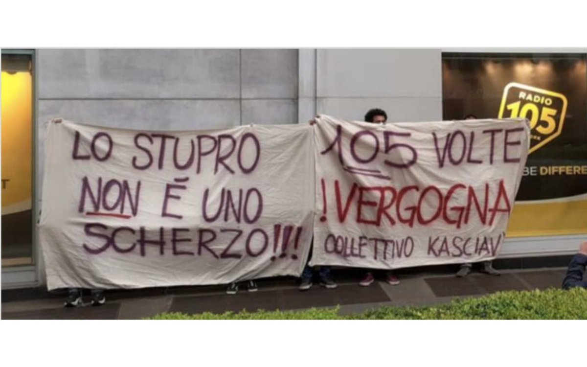 networkpn's tweet photo. Lo #ZooDi105, raccontano in #diretta di un presunto #stupro e ridono: #proteste davanti alla sede, “vergognatevi”
➖ #News #NetworkPN ➖
➡️ LEGGI (https://t.co/XPRVguWtga)
✍️ Lo Staff 🌍 https://t.co/rnuNW4V9TK https://t.co/yiOgK3BGwT
