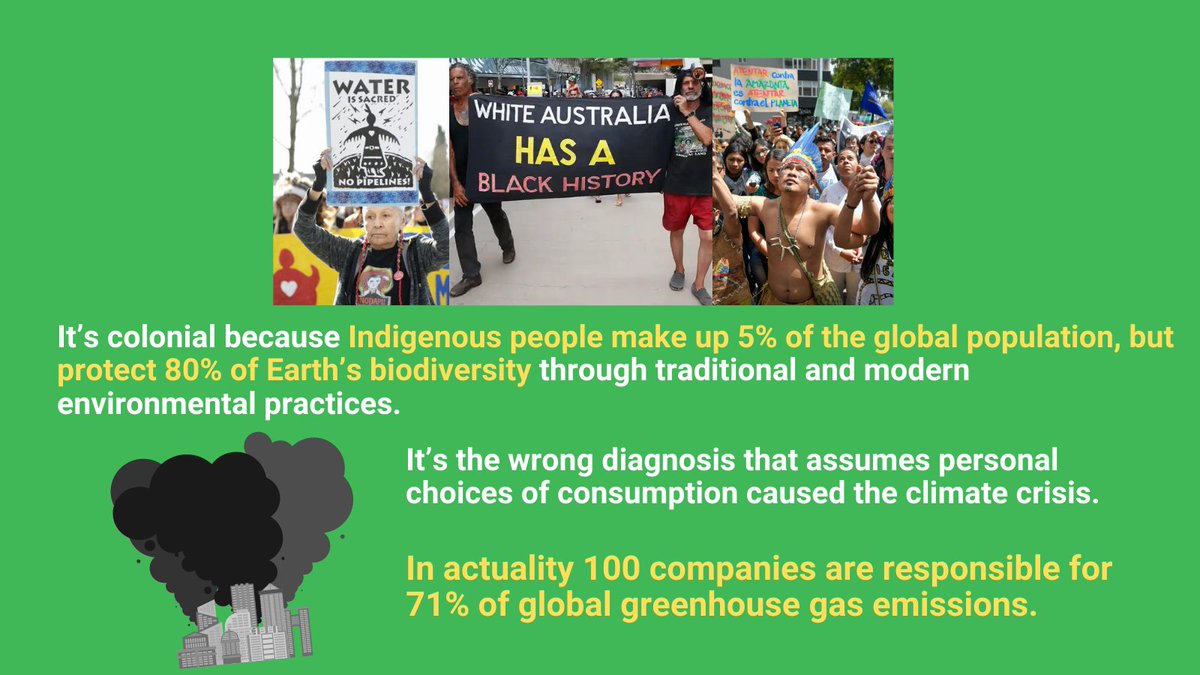 Human beings are not the virus when:- Indigenous people make up 5% of the global population, but protect 80% of Earth’s biodiversity- 100 companies are responsible for 71% of global greenhouse gas emissions.We are not the virus. Capitalism and its practices are the virus.