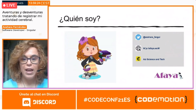 2y2son4's tweet image. Primera charla después de la keynote con la que me ha EXPLOTADO LA CABEZA 🤯 @CodemoMadrid @azahara_fergui #codeconf21es