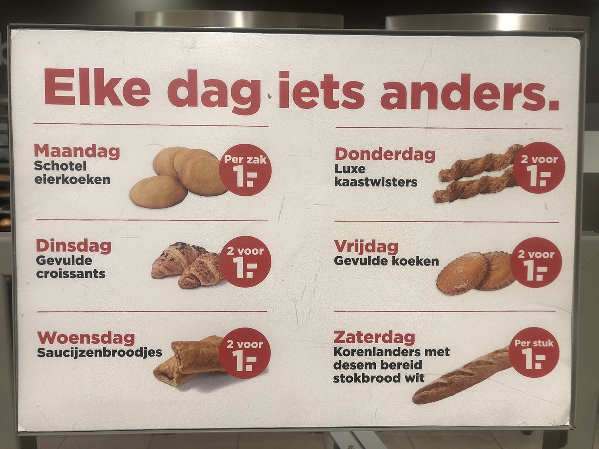 plusbedum's tweet image. Nieuwe #dagpakkers op de broodafdeling.
Op donderdag de luxe kaastwisters.
2 stuks voor € 1,-
En die zijn verdraaid lekker !