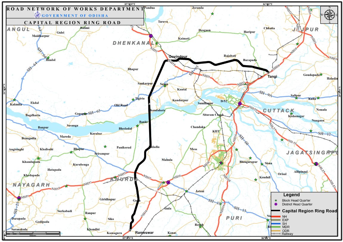 ______ » Blog Archive » Proposed road network in the Bhubaneswar  development plan area