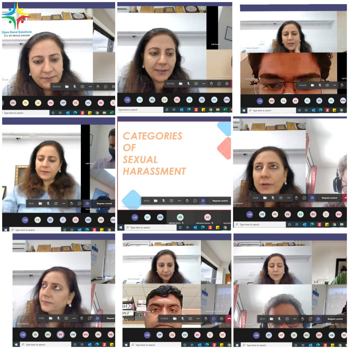 OpenHandS's tweet image. What a wonderful session with an amazing panel talking about Sexual Harassment @ the workplace (#PoSH) 
Adopt a zero tolerance towards harassment in any form....let&apos;s get vocal!
Event hosted by Prerna Kalra Founder of Open Hand Solutions
#sexualharassment  #openhandsolutions