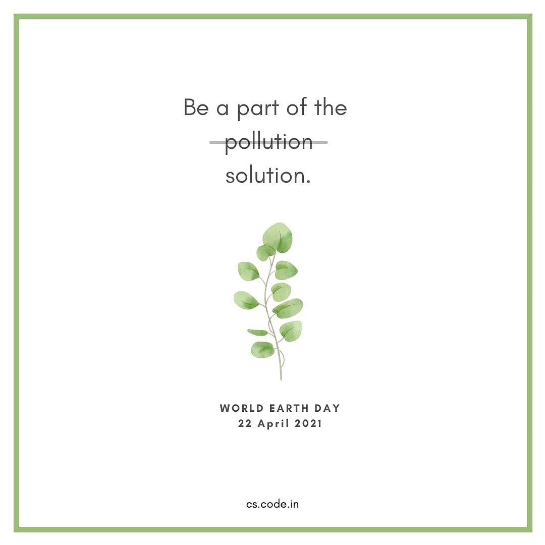 codedotin's tweet image. We cannot solve the problems we have created with the same thinking that created them.
SaveTheEarth.🌍
.
.
#code #csengineer #howtocode #softwaredeveloper #computerscience #engineering #worldearthday2021 #earth #nature #happyearthday #climatechange #environment #ecofriendly