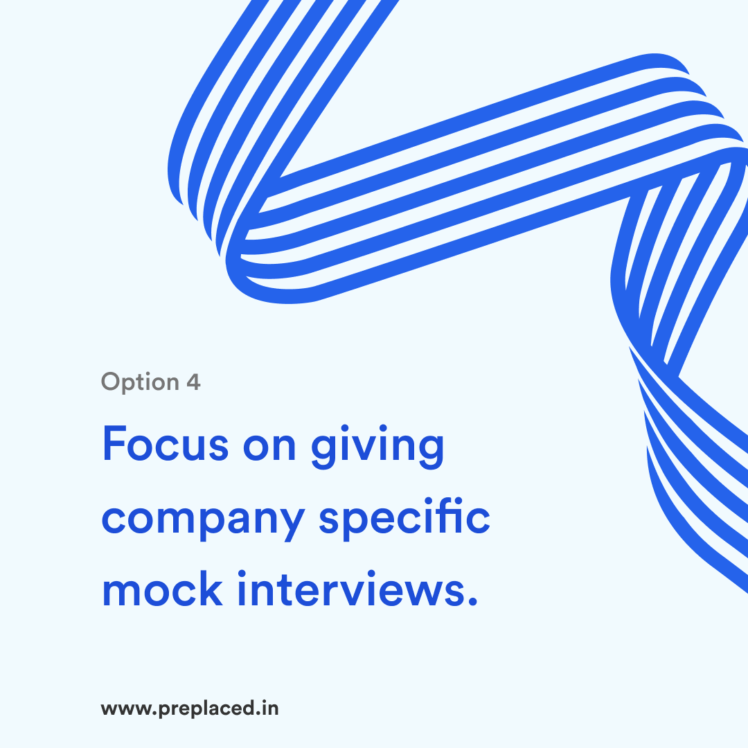 preplaced_in's tweet photo. Is there a good way to approach an interview coming in a few weeks?

Let’s find out. Let’s see what most people do when an interview is on their heads. Choose an option from the list. Share your answers.

#Preplaced #poll #interviewpreparation https://t.co/i2ifgkgZeq