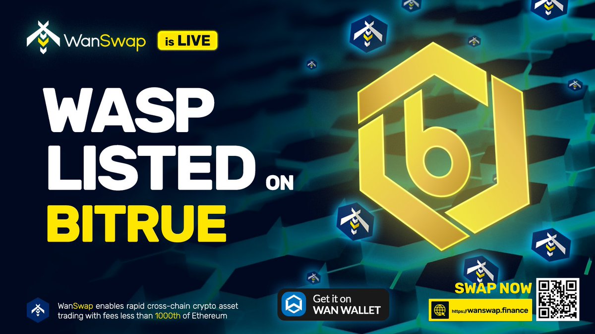 Dear #Waspers, today is a monumental day for $WASP. We present you our first CEX listing: 
$WASP will be listed on <a href="/BitrueOfficial/">Bitrue</a> . Trading + special Bitrue pools will go live on April 23th.

👀More info coming soon, stay tuned👀