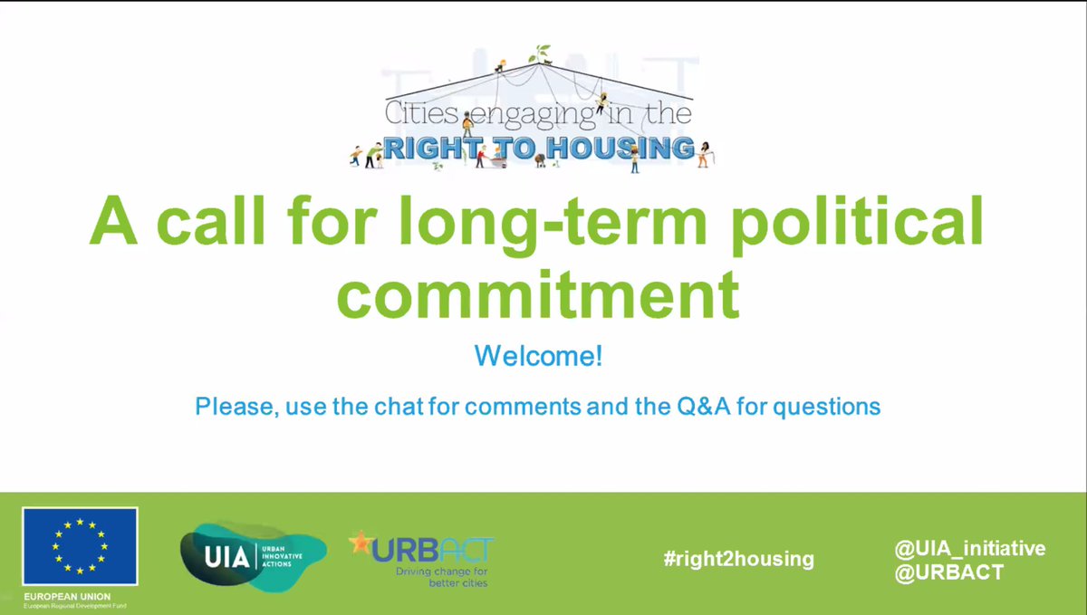 🔴 We are LIVE at our Final Event on co-organised with @UIA_Initiative ! Come and hear from our panelists today including our expert <a href="/lauracolini/">laura colini</a>, LSE professor, <a href="/davidjmadden/">David Madden</a> and MEP <a href="/CiaranCuffe/">Ciarán Cuffe</a> on the #Right2housing in cities!